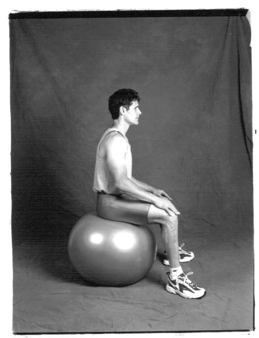 sitting on ball