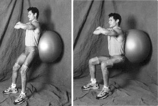 Ball Squats